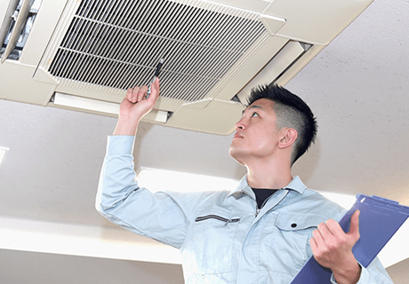 ガラス掃除の写真